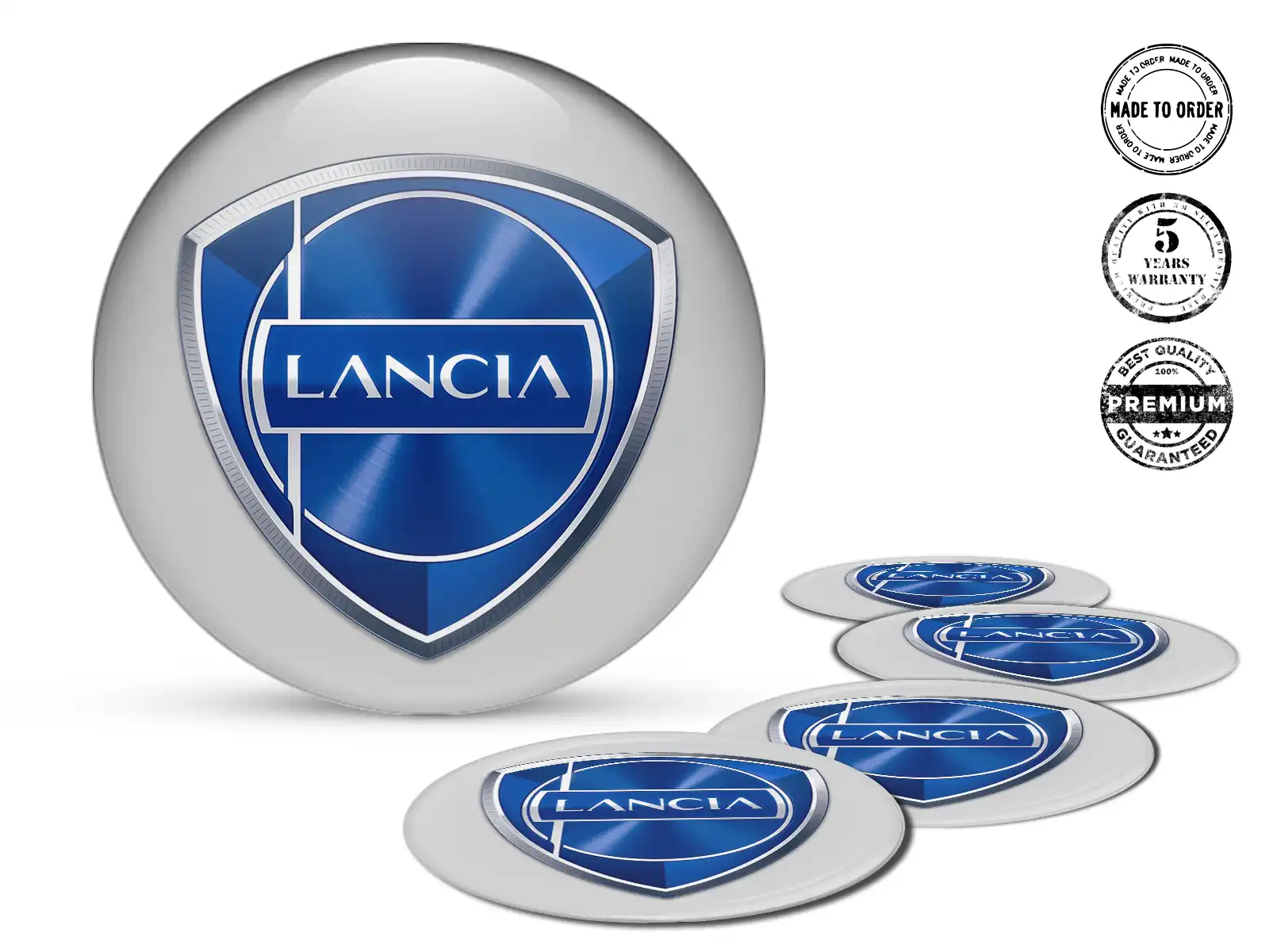 Lancia Calcomanía de Aro Estilo Edición de Cúpula Premium